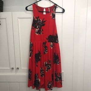 Free People Red Flutter Dress
